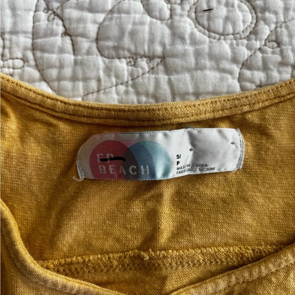 Free People Golden Yellow Scoop Neck Tank - Picture 3 of 3